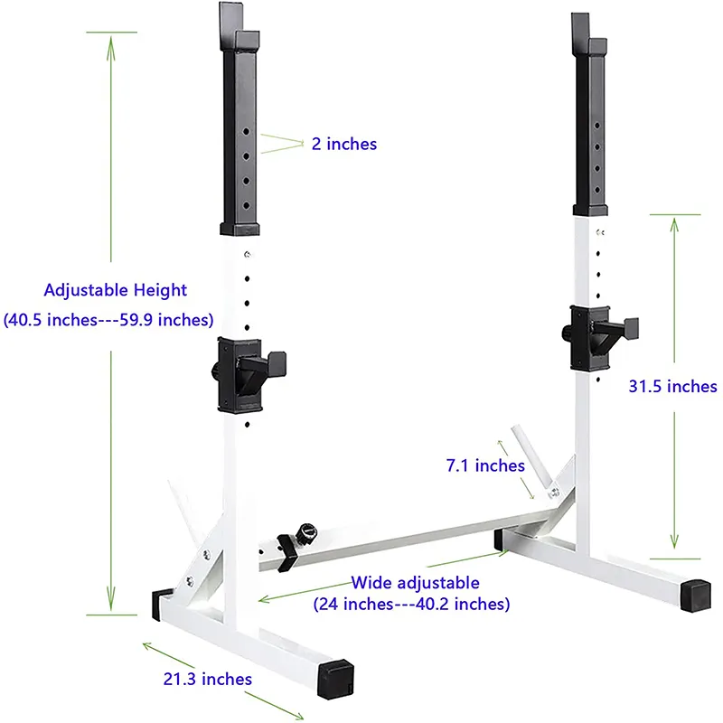 Adjustable dumbbell barbell squat bracket