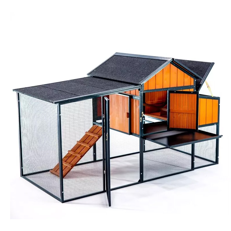 Luxury 2 storey rabbit duck run backyard poultry farm design wooden pet house Featured Image