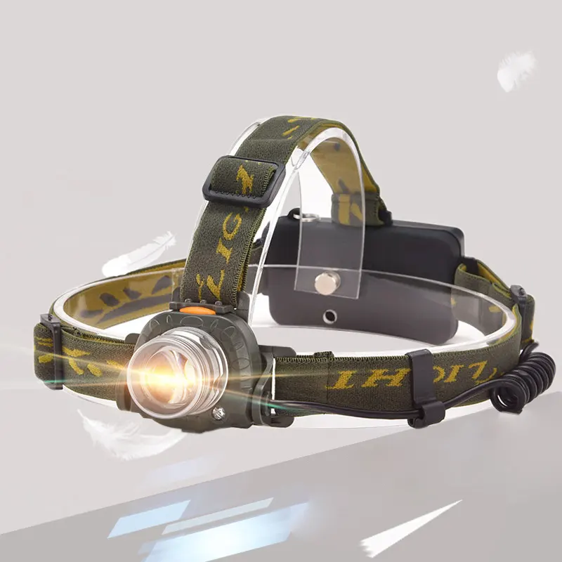 Zoom adjustable head flashlight waterproof