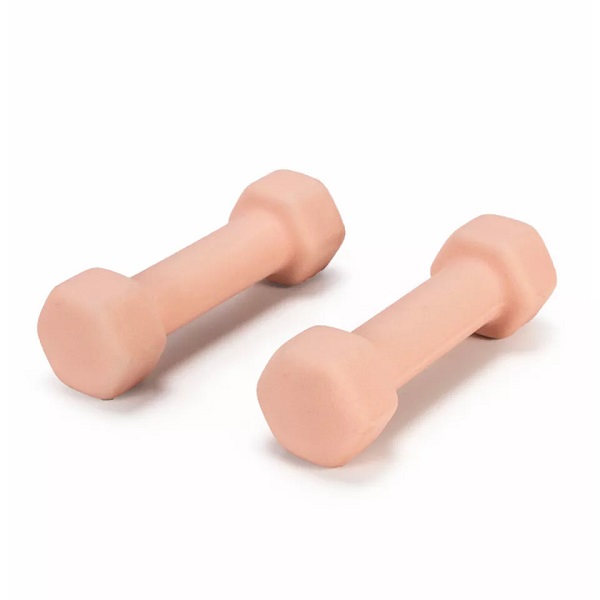 High Quality Home Gym Exercise Equipment Rubber Coated Dumbells Free Weights Hex Dumbbell