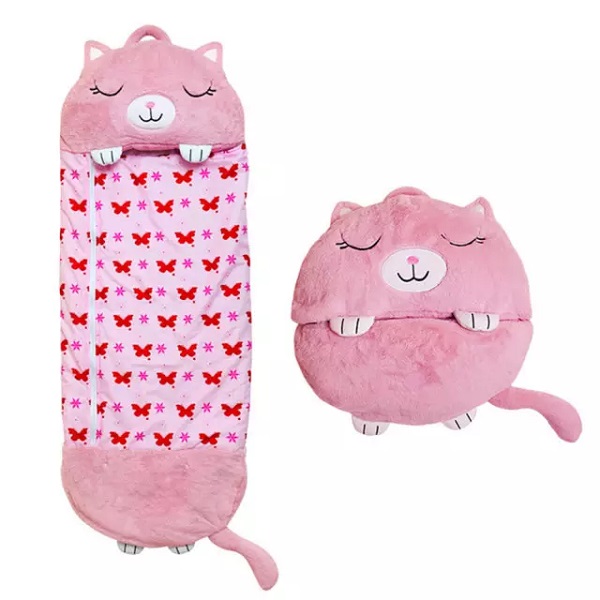 Outdoor Camping Unicorn Kids Custom Cartoon Children Sleeping Bag with Pillow Animal Full Compact Sleeping Bags for Children