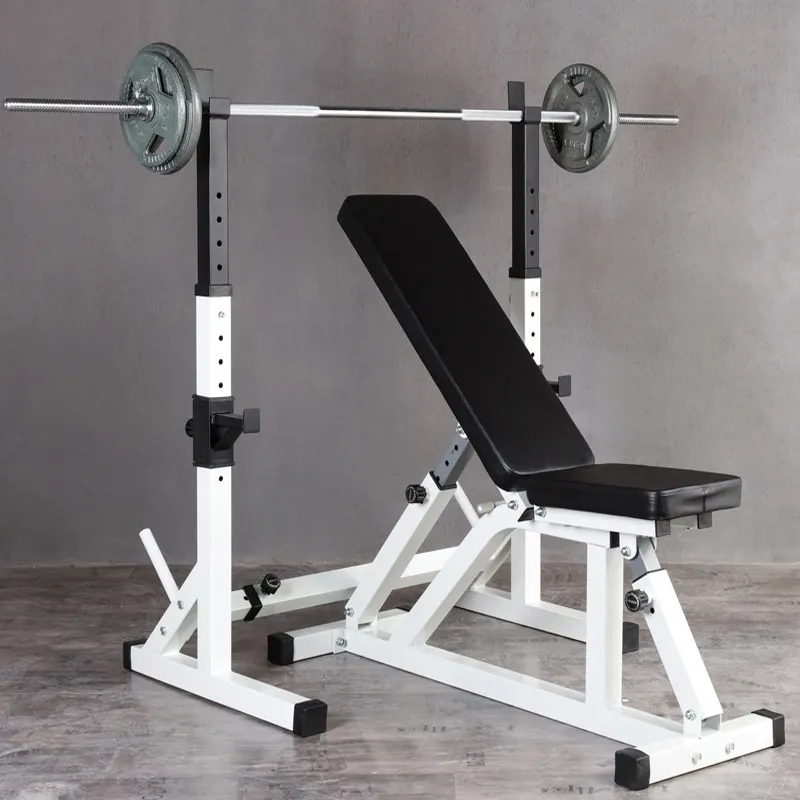 Adjustable dumbbell barbell squat bracket