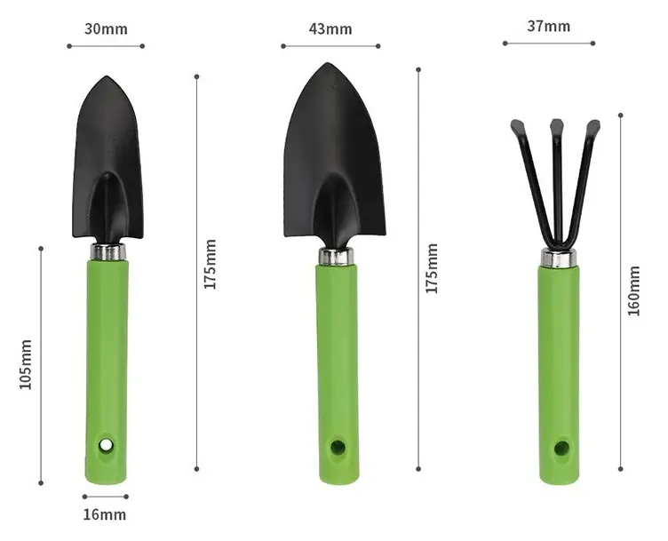 5-piece set shovel rake branch shears flower raising planting garden labor tools waist pack Portable gardening tools