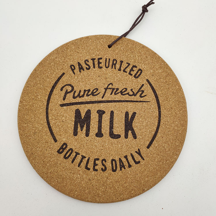 Explosive new heat insulation mat Nordic simple kitchen anti-scald plate mat can hang round cork coasters