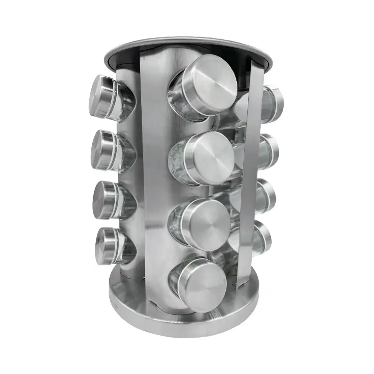 Storage Spice Rack Holder Organizer Wholesale Kitchen Stainless Steel Metal Customized Logo Multifunction Kitchen Supplies Featured Image
