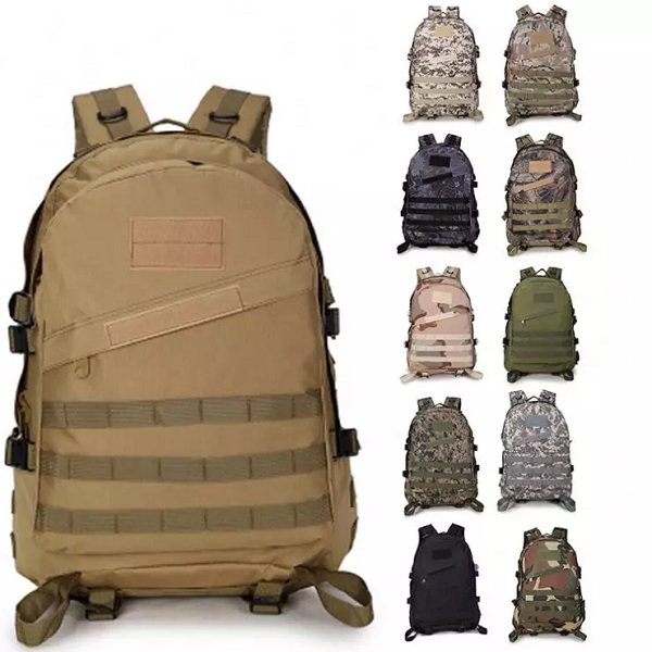 Trekking 40L Camouflage Camping Travel Bag Molle Rucksack 3D Tactical Backpack Featured Image