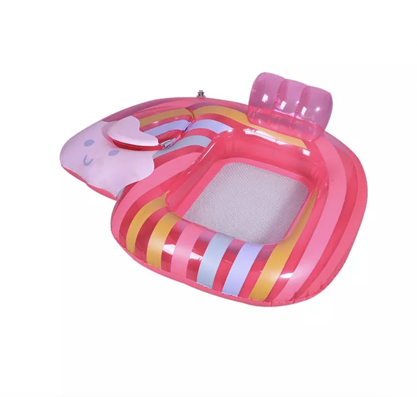 Foldable Backrest  Float PVC Inflatable Swimming Pool Float Lounge Chair Floating Bed& Sofa