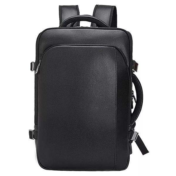 TIDING Luxury New Arrival Fashion Black Large Capacity USB Travel Briefcase Convertible Genuine Leather Backpack For Man Featured Image