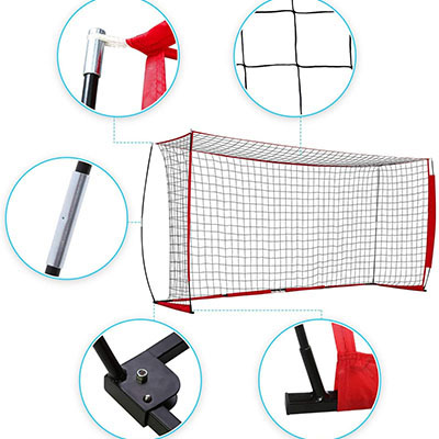 Folding Soccer Goal Set, Football Practice Training Net Soccer Goal, Football Goal Net