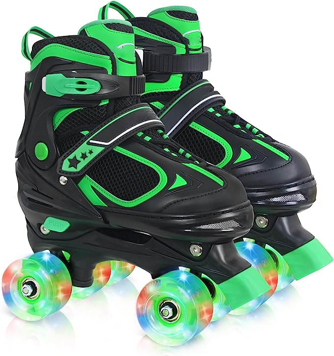 Kids Skates 4 Sizes Adjustable Quad Skates