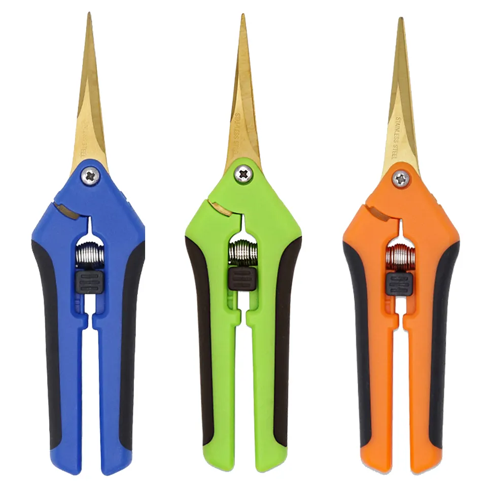 Factory Professional Stainless Pruning Shear Fruit Trimmer Plant Trimming Titanium Pruning Shear Garden Pruning Shears Pruner