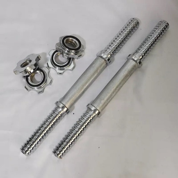 Custom/Wholesale high quality dumbbell accessories electroplating surface 35cm/40cm/45cm dumbbell connect stick/Dumbbell Rod