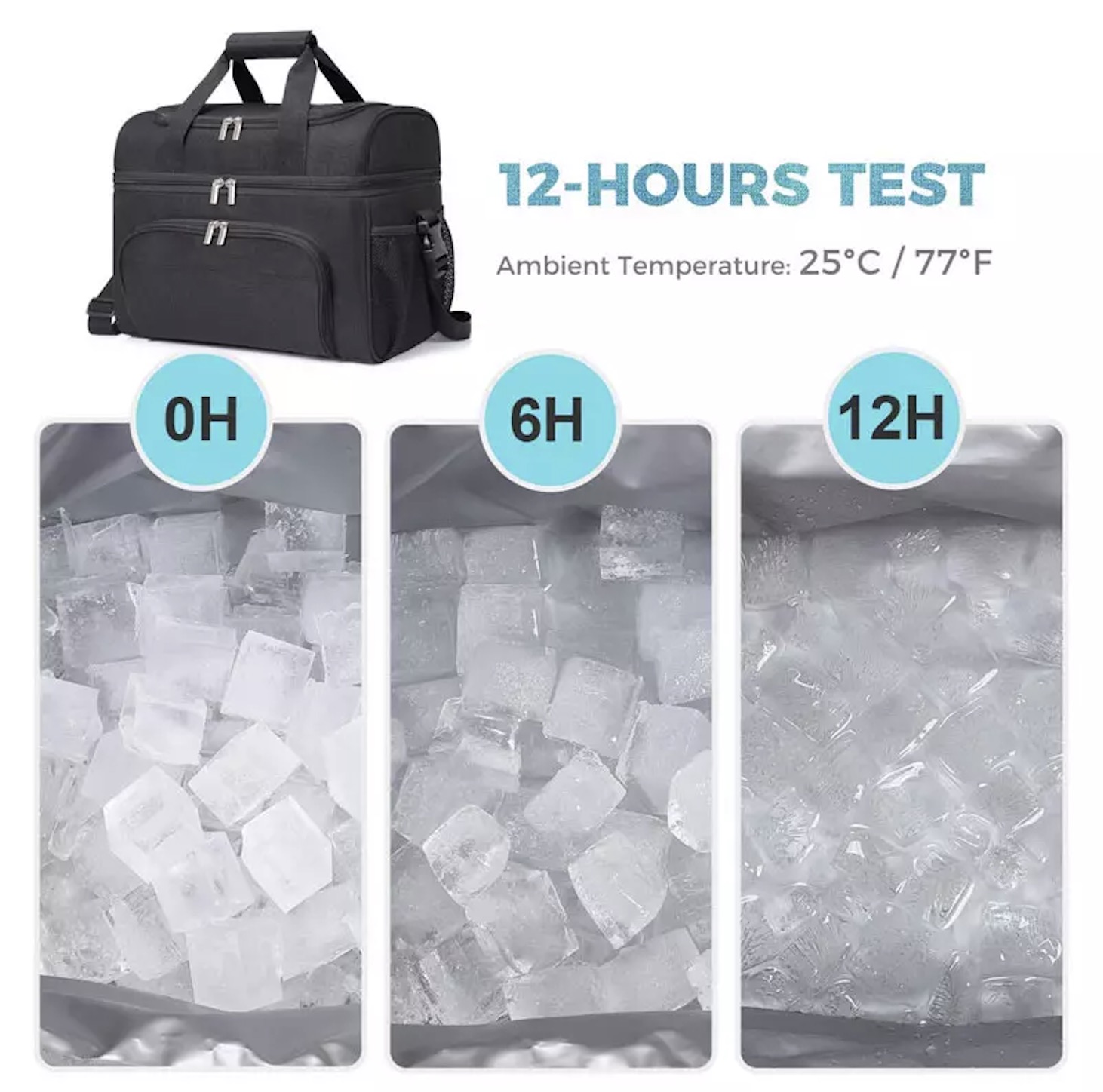 Amazon Hot Sale Insulated Cooler Bag Cooler Bag Lightweight Portable Cooler Tote for Camping Family Outdoor Activities Large