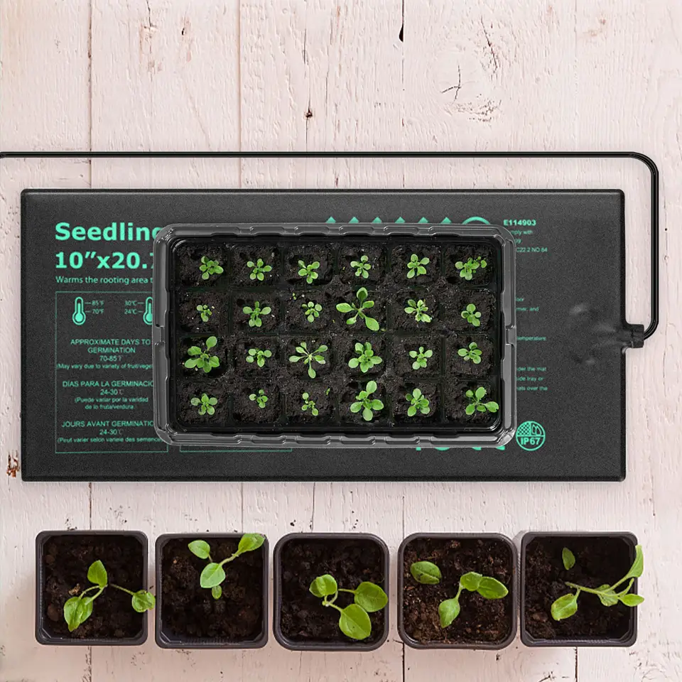 EU/US Plug Seedling Plant Heat Mat for Seed Starting Pad Mat Garden Supplies Featured Image