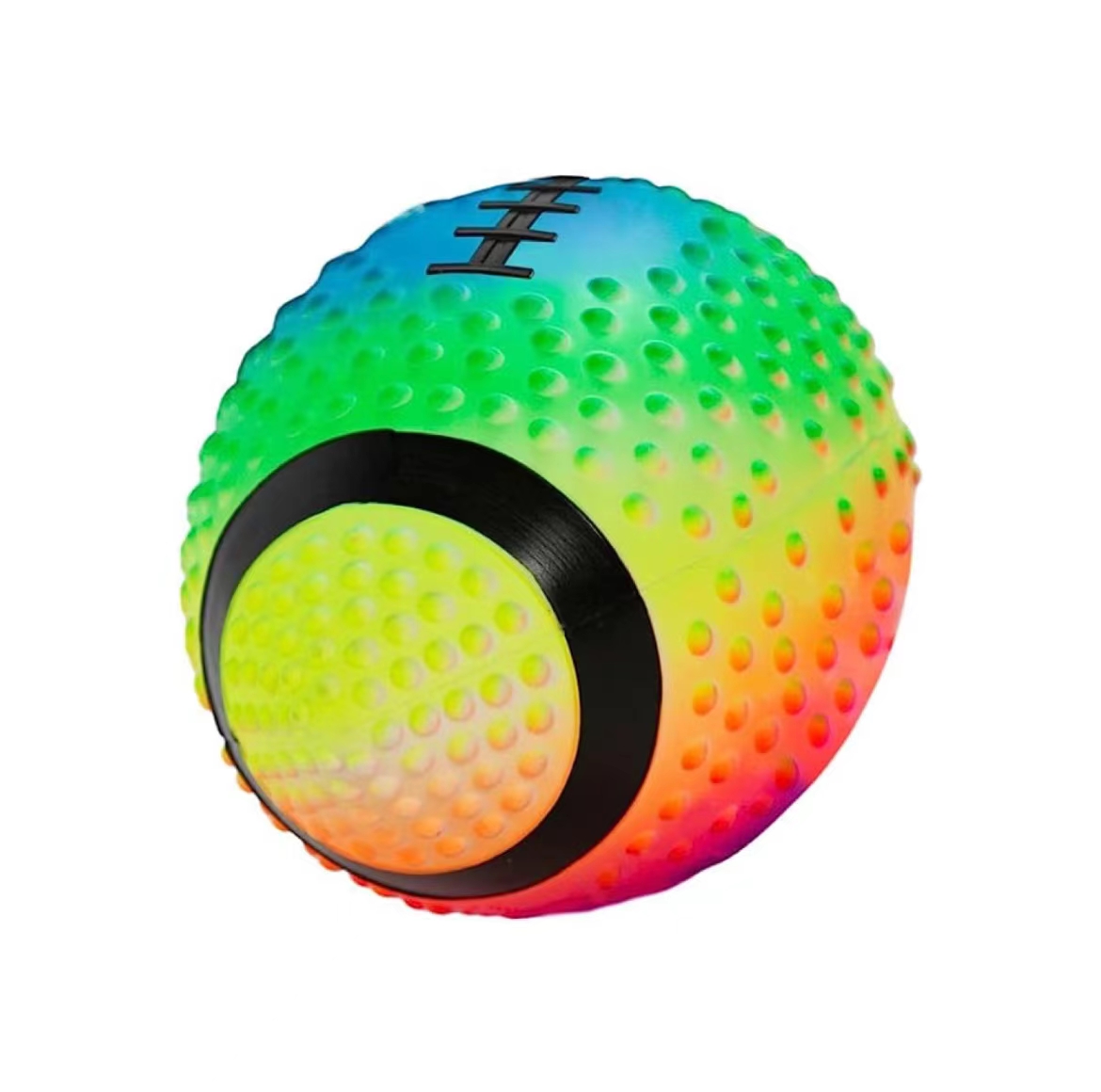 Soccer Ball Neon Color 9 Inches  Air Filled Soft rubber Inflatable Soccer Ball