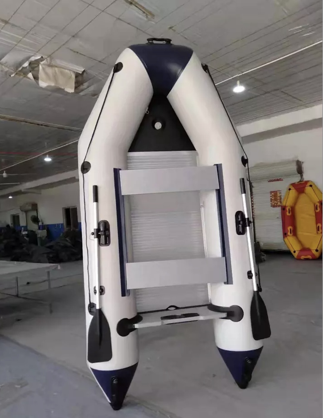 Wholesale 0.9mm PVC inflatable fishing boat with aluminum floor for sale