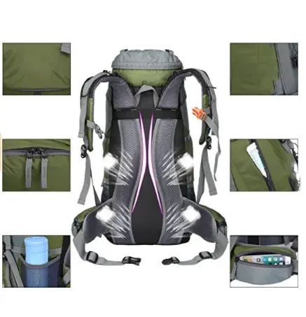 OEM Cheap Waterproof Daypack Travel Backpack Outdoor Sports Camping Hiking Bag camping bag 60
