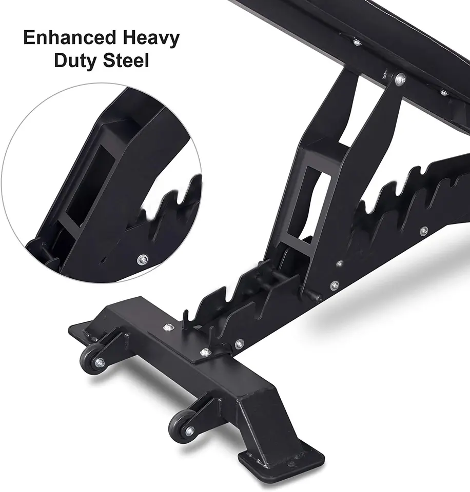 Adjustable gym bench